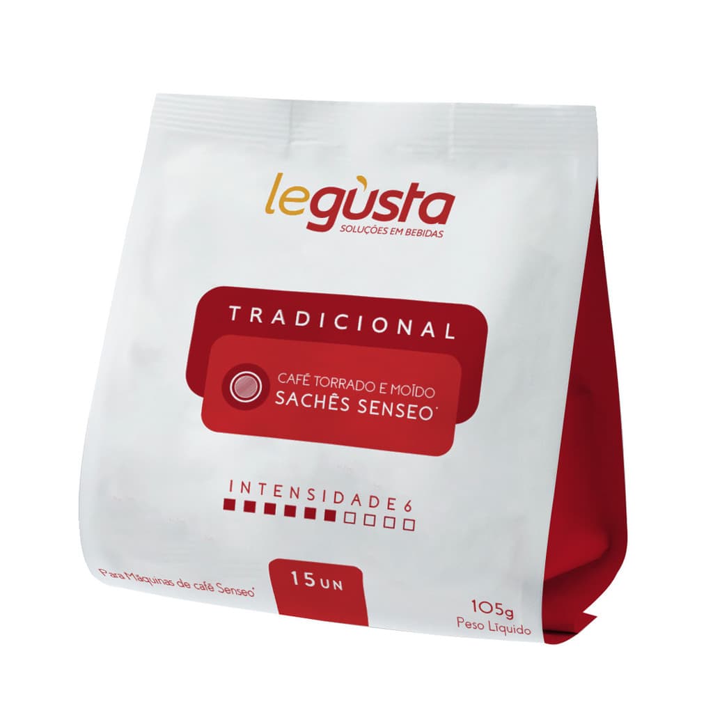 Caf茅 Compat铆vel Senseo Tradicional Legusta 15 unidades