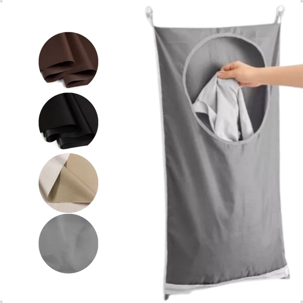 Cesto Saco De Roupa Suja De Pendurar Atrás Da Porta Na Parede Dobrável Multiuso Organizador