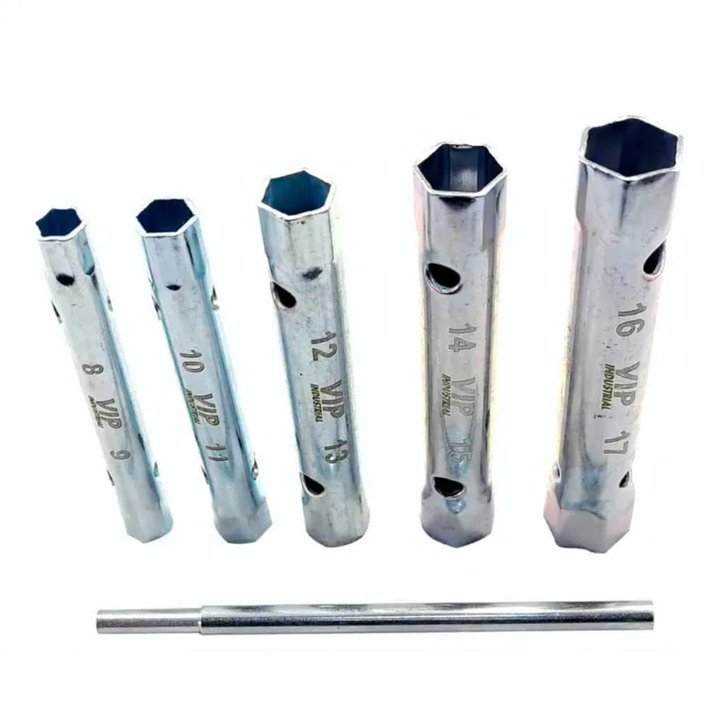 Jogo Chave de Vela tubular 6 Peças 8 a 17 Mm 904450 - Vip