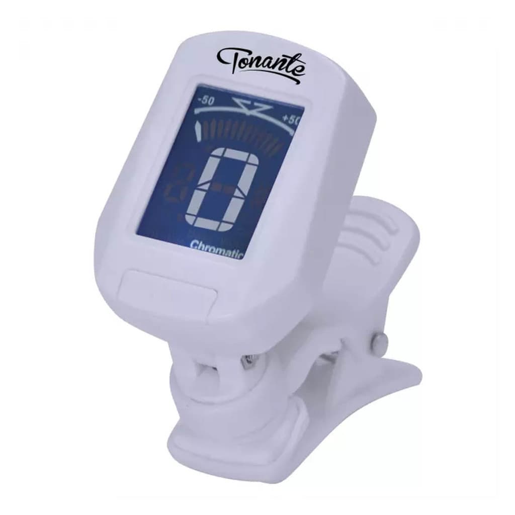 Afinador Digital Cromático Clip Violão Viola Guitarra Cavaco AF10 Branco