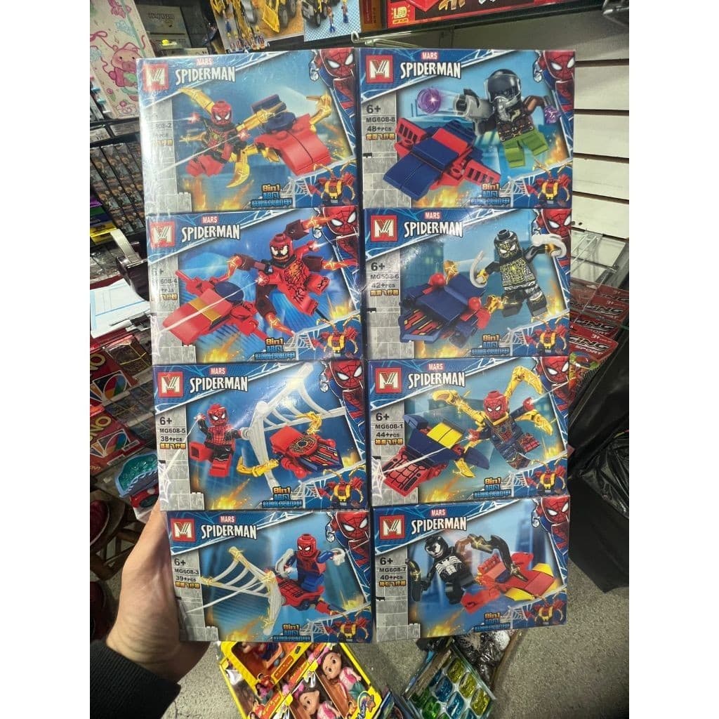 KIT LEGO HOMEM ARANHA ARAMADURA GIGANTE 8 PARTES EXCLUSIVOS - ENVIO IMEDIATO
