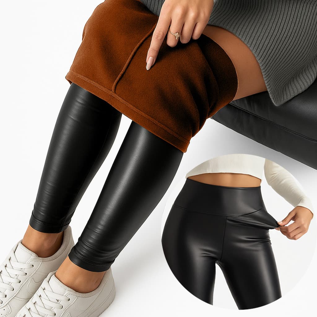 Legging Feminina Courino Modeladora Cintura Alta Confortável Moda Inverno