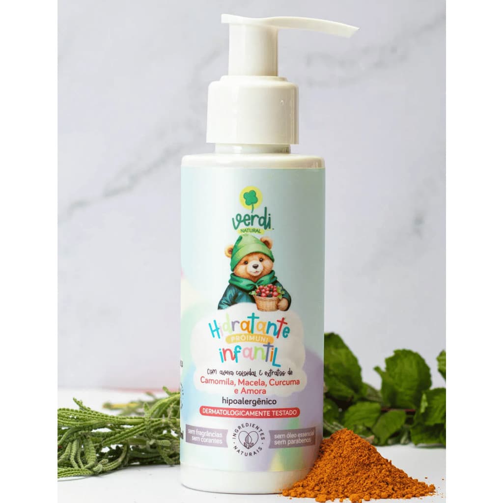 Hidratante Infantil Prolmuni para Imunidade Bebe Pele Sensivel - Verdi Natural