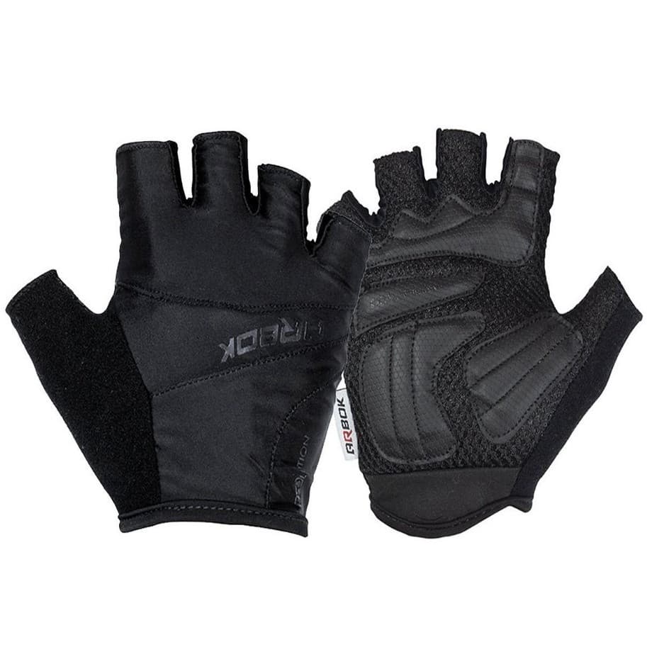 Luva para Ciclismo Dedo Curto Arbok Evolution sem Velcro Preto