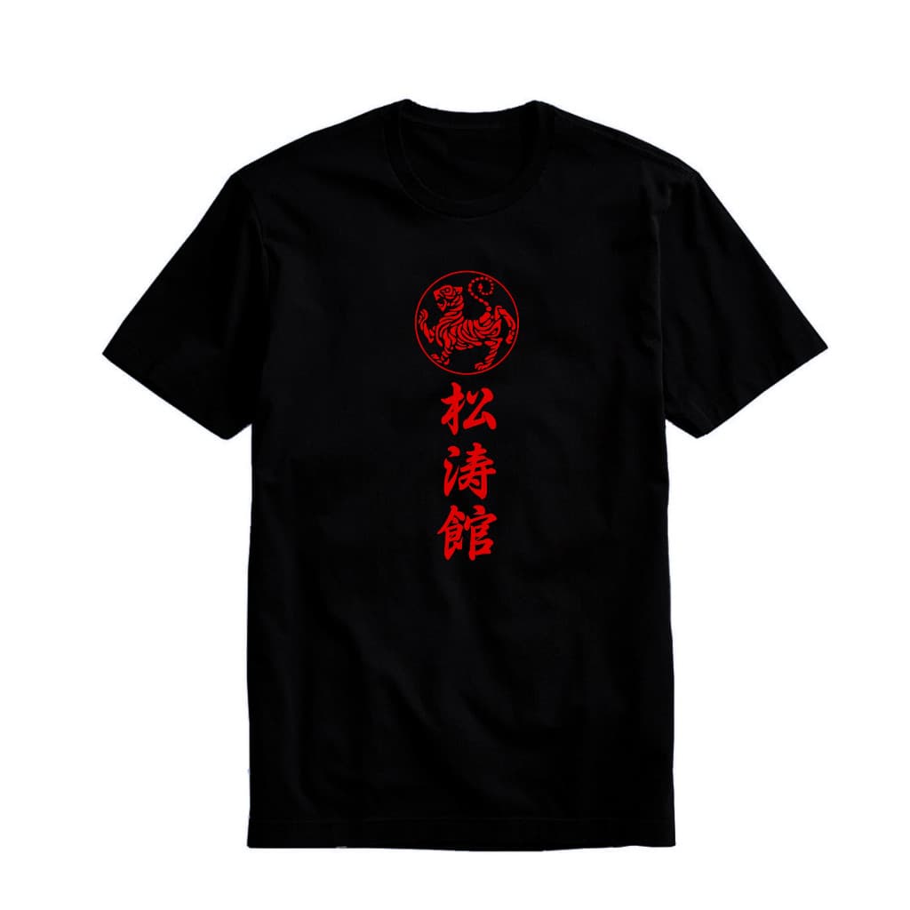 Camisa Linda Camiseta Preta Masculina Karatê Estilo Shotokan Premium Envio Imediato
