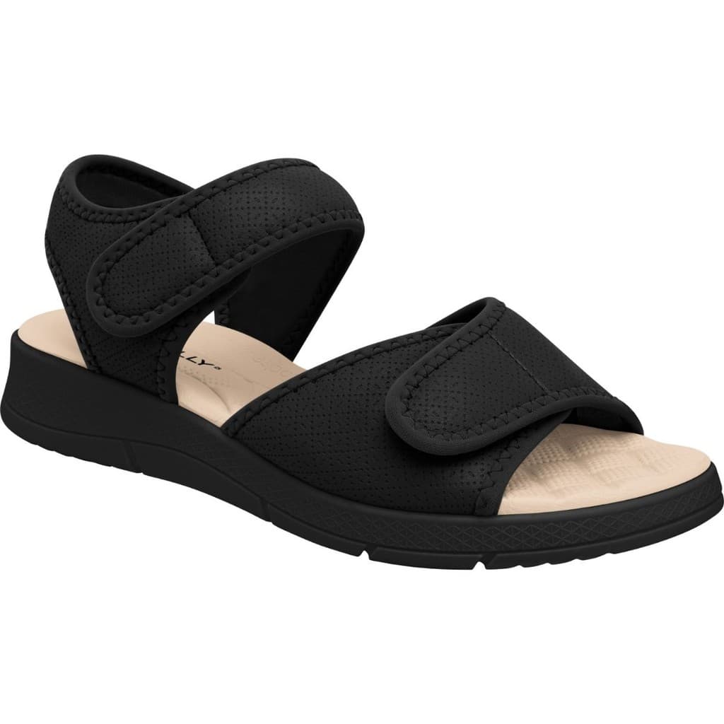 Sandália Anabela Conforto Wide Fit Esporão 571003 Piccadilly