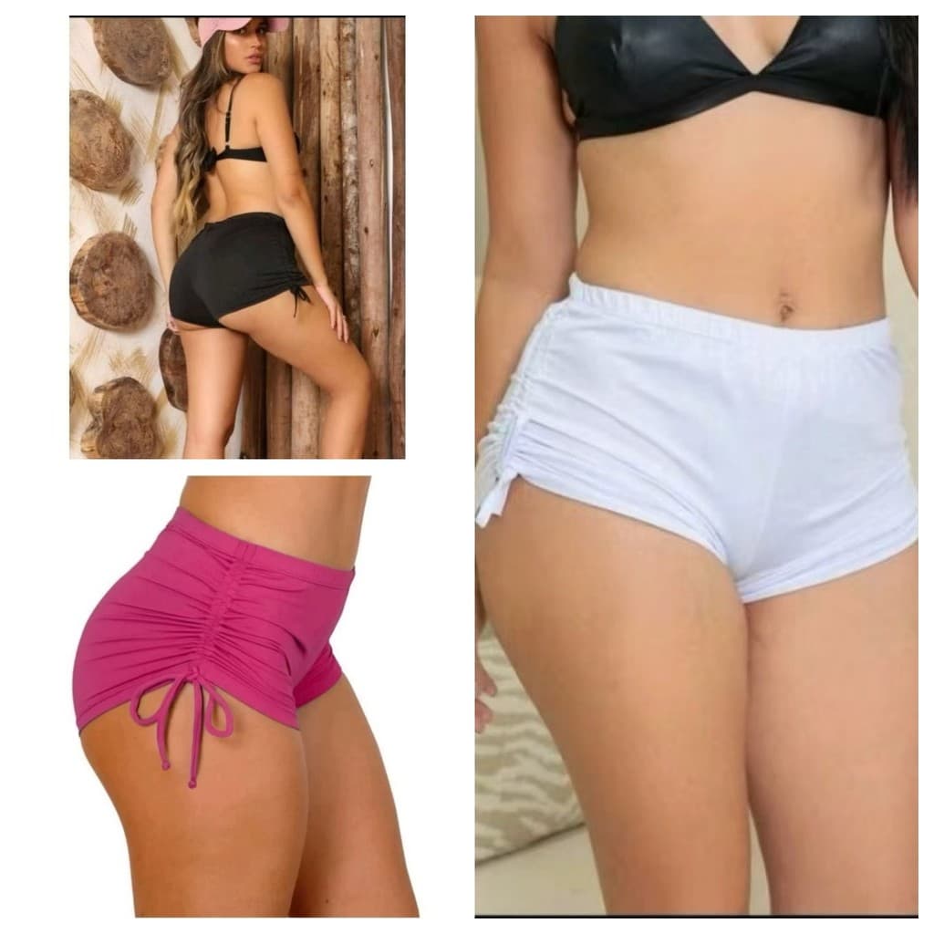 shorts de praia femininos com cordão
