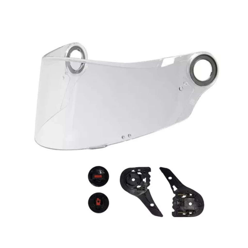 Viseira Cristal + Kit Reparo LS2 FF358 Transparente Completa