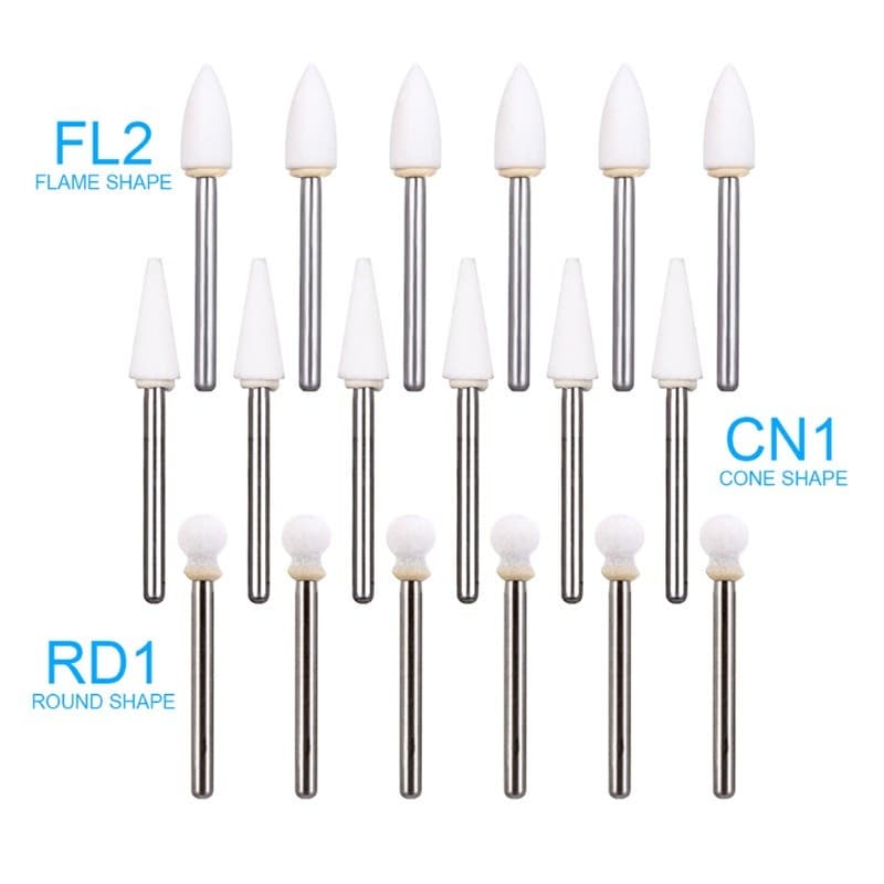 12 Unidades/Pacote FG Kit De Broca De Alta Velocidade 1.6 Mm Perfuração De Polimento De Pedra Branca