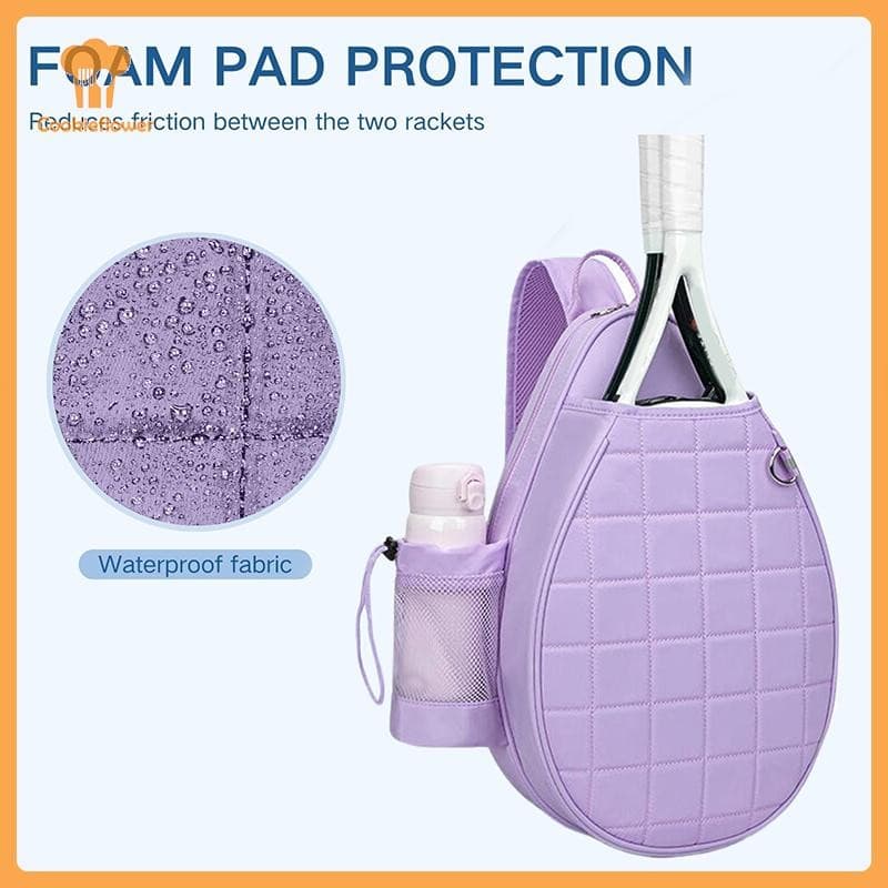 Bolsa De Tênis CKFR , Mochila Acolchoada Com Capacidade Para 2 Raquetes , Crossbody À Prova D'água Mulheres , Homens E J