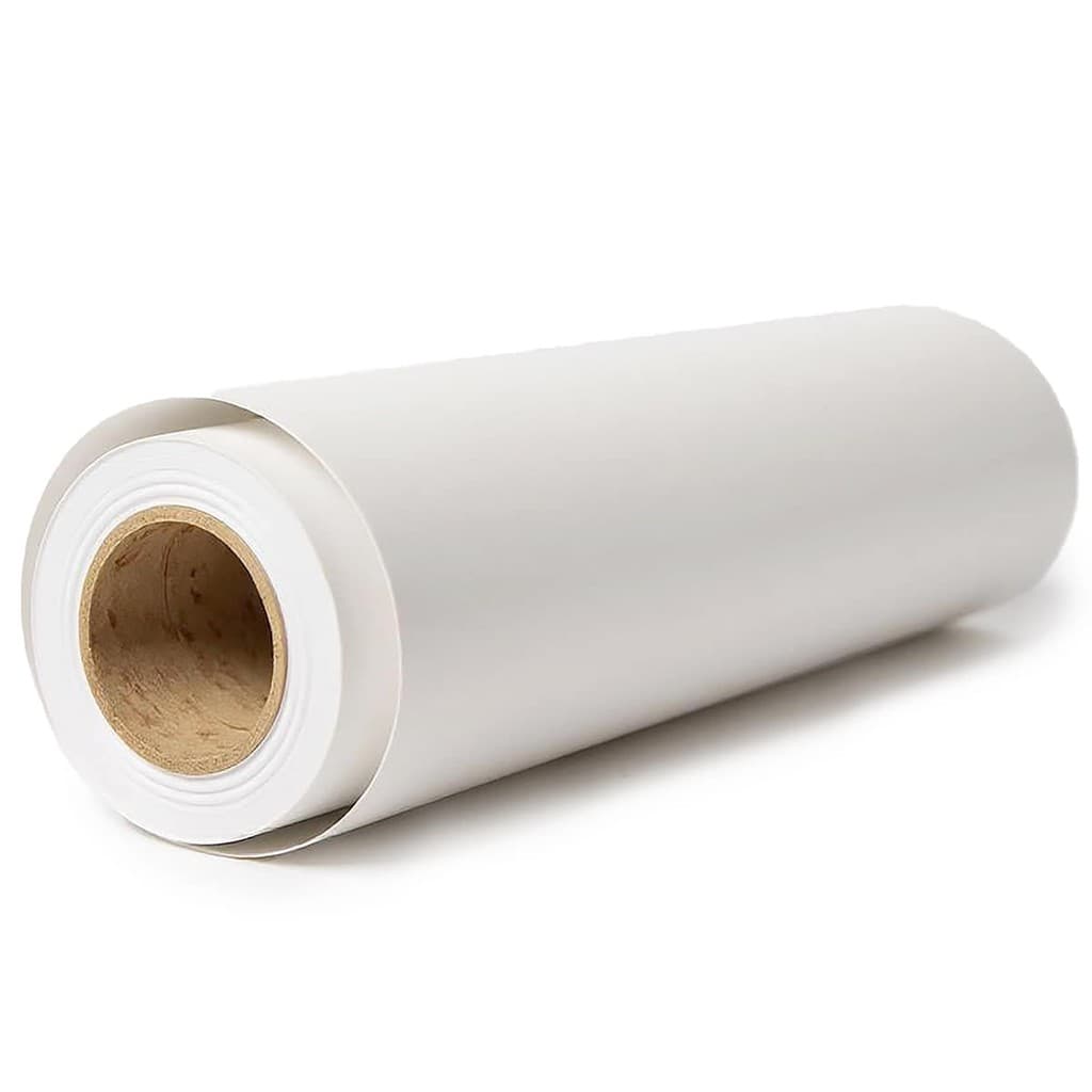 Bobina para Plotter de Vinil Adesivo Matte Branco Fosco 135g 610mm x 10m À Prova D'Água Mundoware