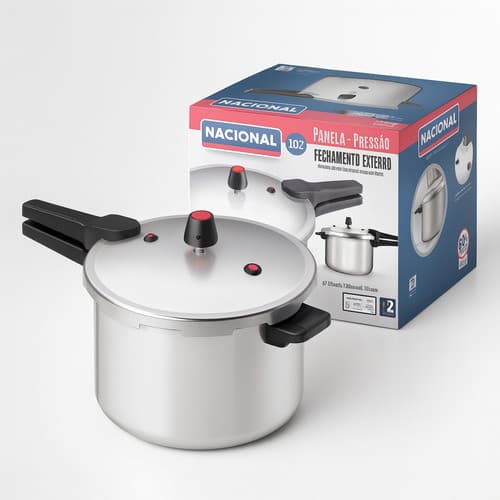 Panela De Pressão 10l Fechamento Externo