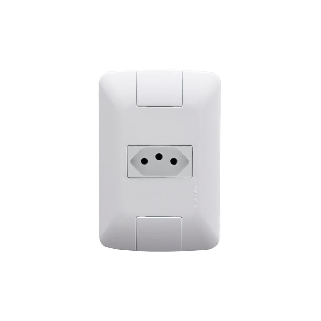 Conjunto Tomada Elétrica 4x2 2P+T 10A 250V Tramontina Aria
