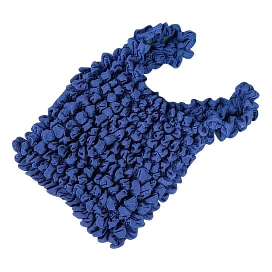 Bolsa Sacola Magica Estica Reutilizavel Grande Azul Moda