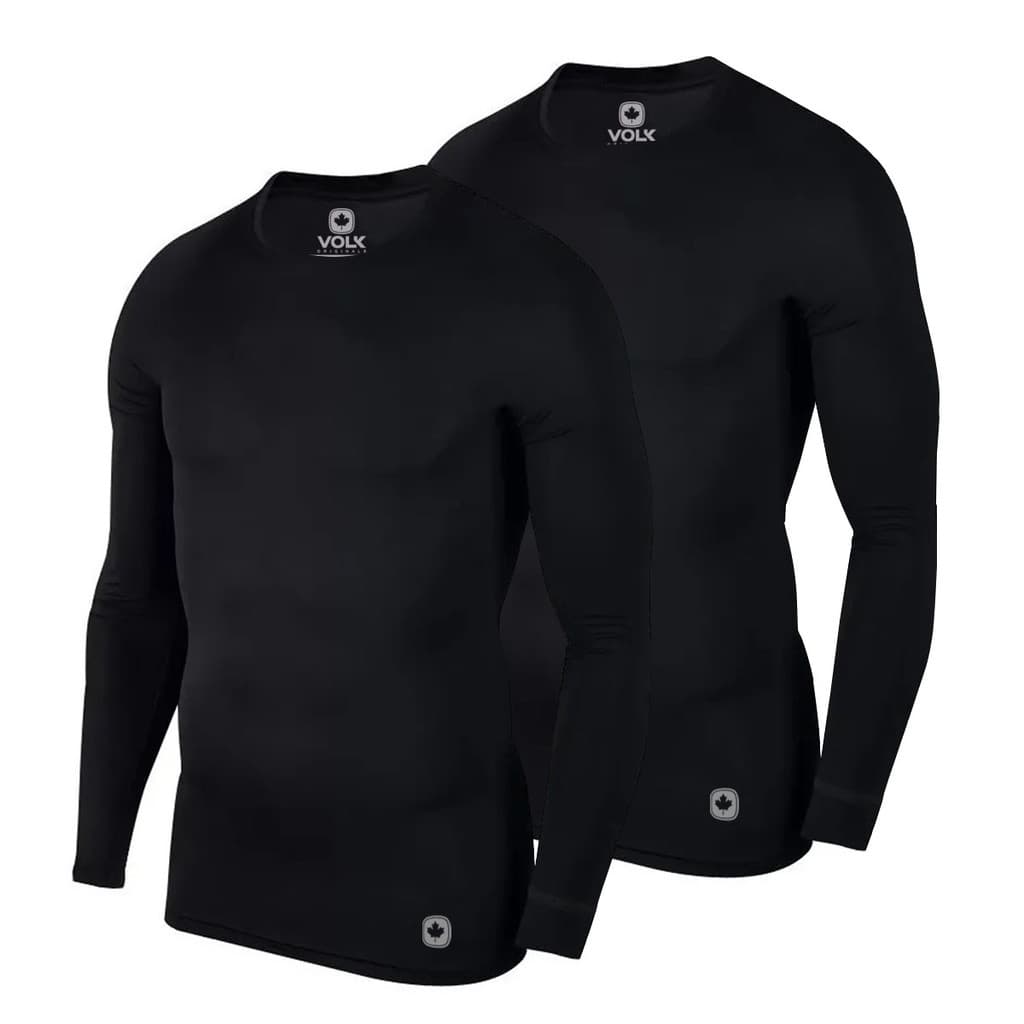 Kit 2 Camisetas Térmicas Masculina Segunda Pele Camisa Uv50+