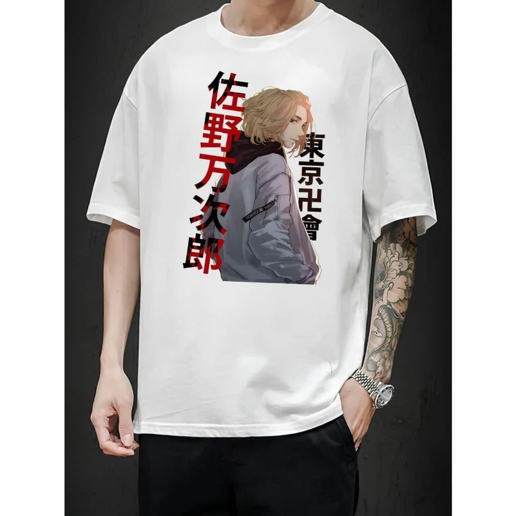Camiseta Anime Manjiro Sano Tokyo Revengers Masculino Feminina Dry Fit Camisa Algodão Blusa Casual