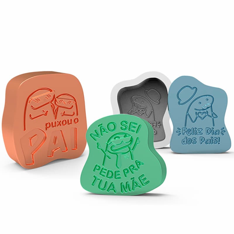 Forma de Silicone Flork Feliz Dia dos Pais