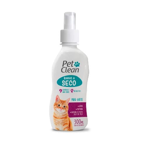 Banho a seco gato pet clean 300ml