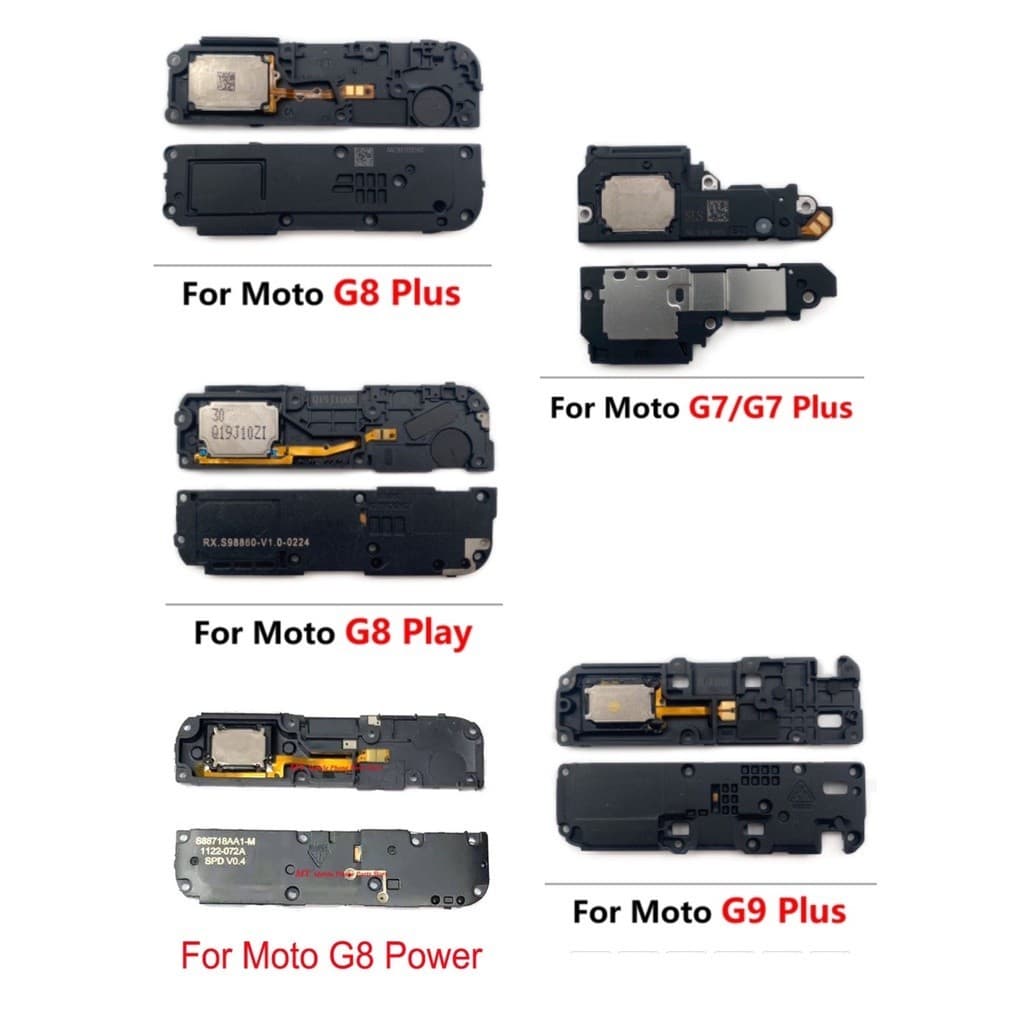 Alto falante Campainha de diversos modelos (G8 Plus, G8 Play, G8 Power, G7/ G7 Plus, G9 Plus) .