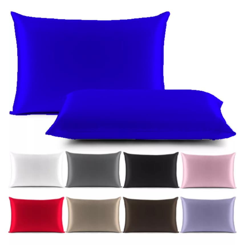 Kit 06 Fronhas de Cetim Charmousse 60x45 cm (3 Pares) Anti Frizz Seda