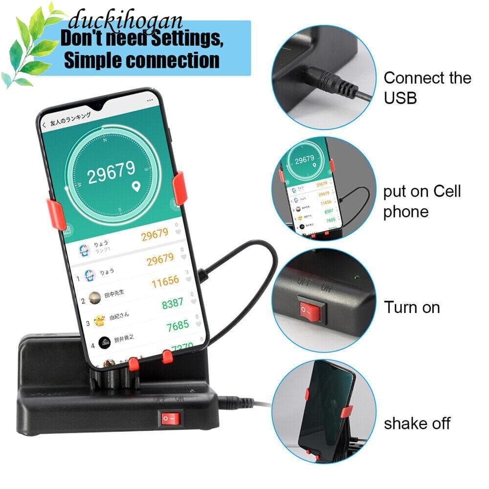 Contador De Passos DUCKIHOGAN , Suporte Para Telefone Com Design De Porta-Canetas , Pedômetro USB Swing Wiggle