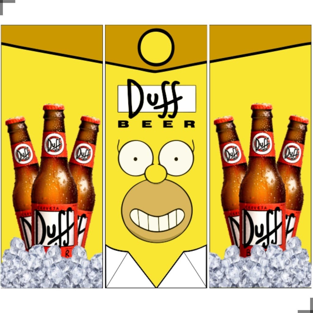 Adesivo Geladeira Personalizado Envelopamento  Simpsons