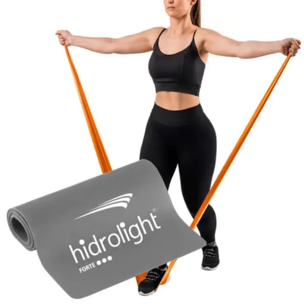 Faixa Elástica Para Exercícios Kit Com 3 Peças - Hidrolight 150 x 15cm