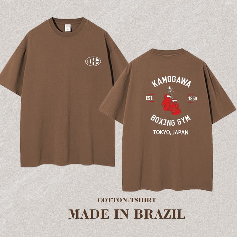2024 Camiseta Masculina. Nova. 100% algodão. Tema de boxeador com luvas de boxe.