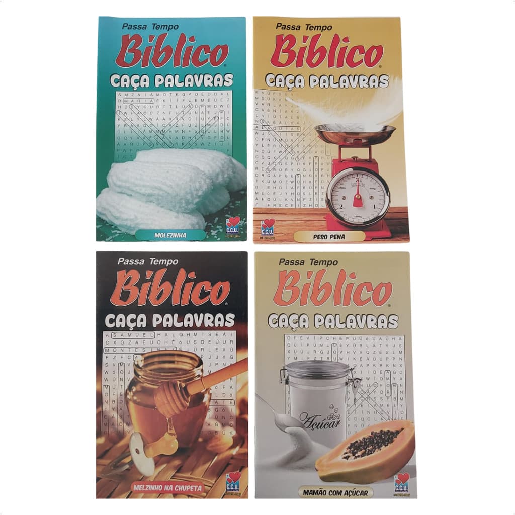 Kit Passa Tempo Bíblico - Caça Palavras