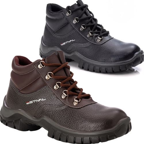 Botina Bota Couro Epi Trabalho Segurança Estival Wo1003 Bico Composite Original CA Cadarço