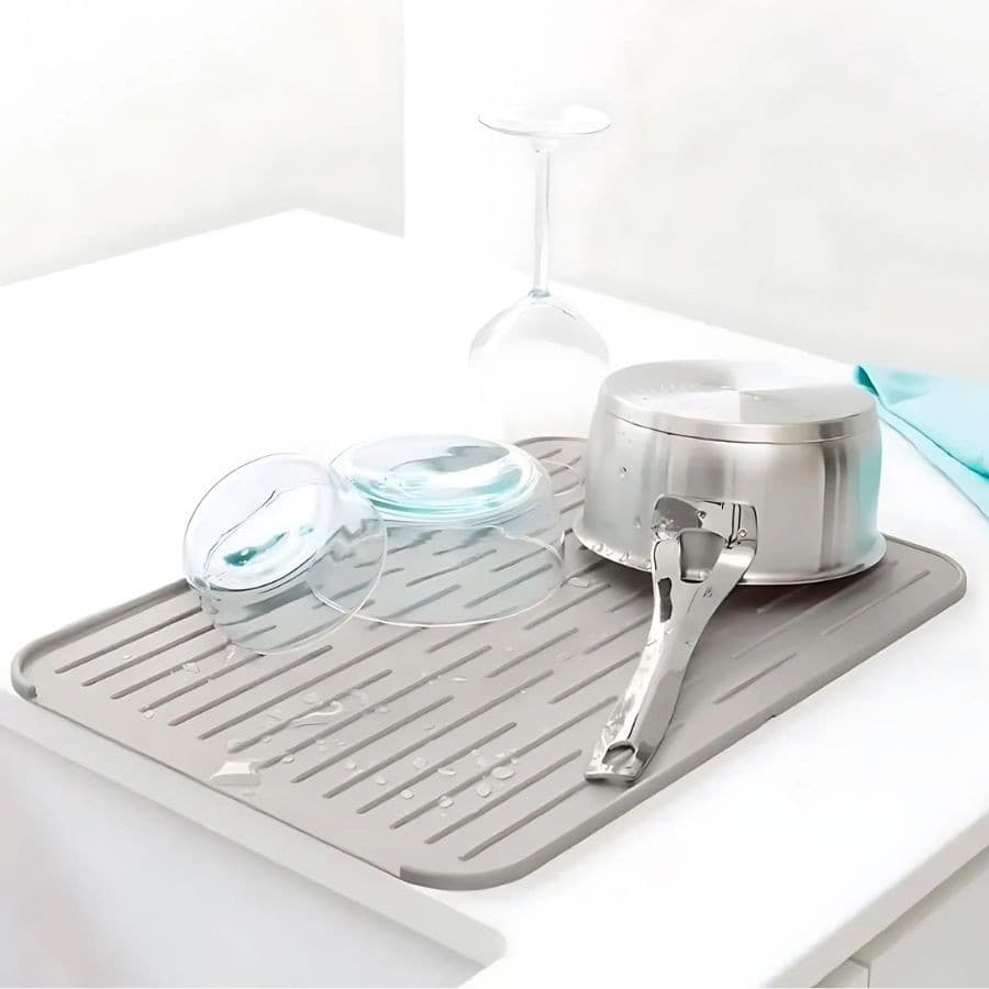 Escorredor para Louças em Tapete de Silicone Antiderrapante Brabantia