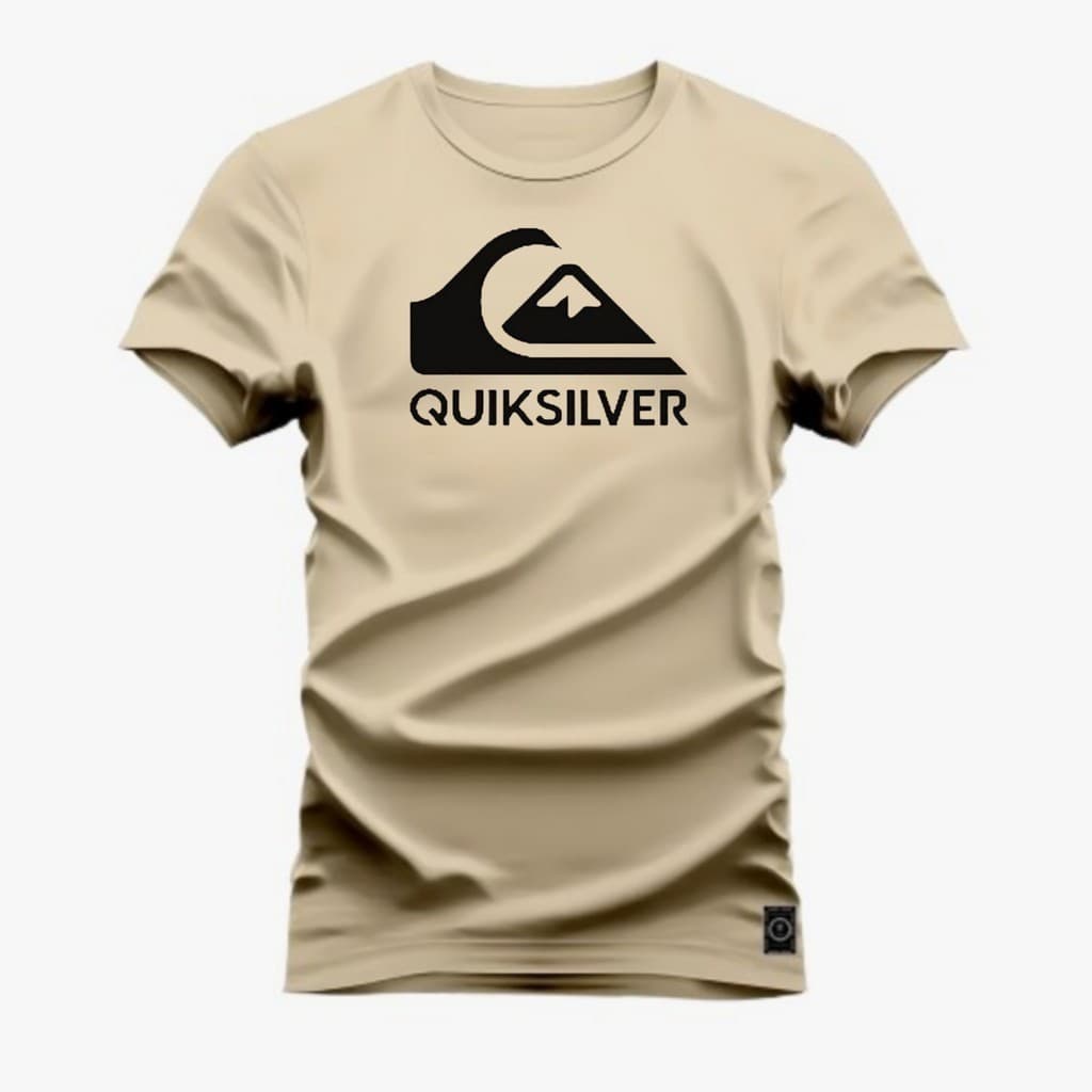 Camisa QuickSilver 100% Algod茫o Lan莽amento For Everyone Loja Oficial Plus Loja Oficial Plus Casual e para Academia