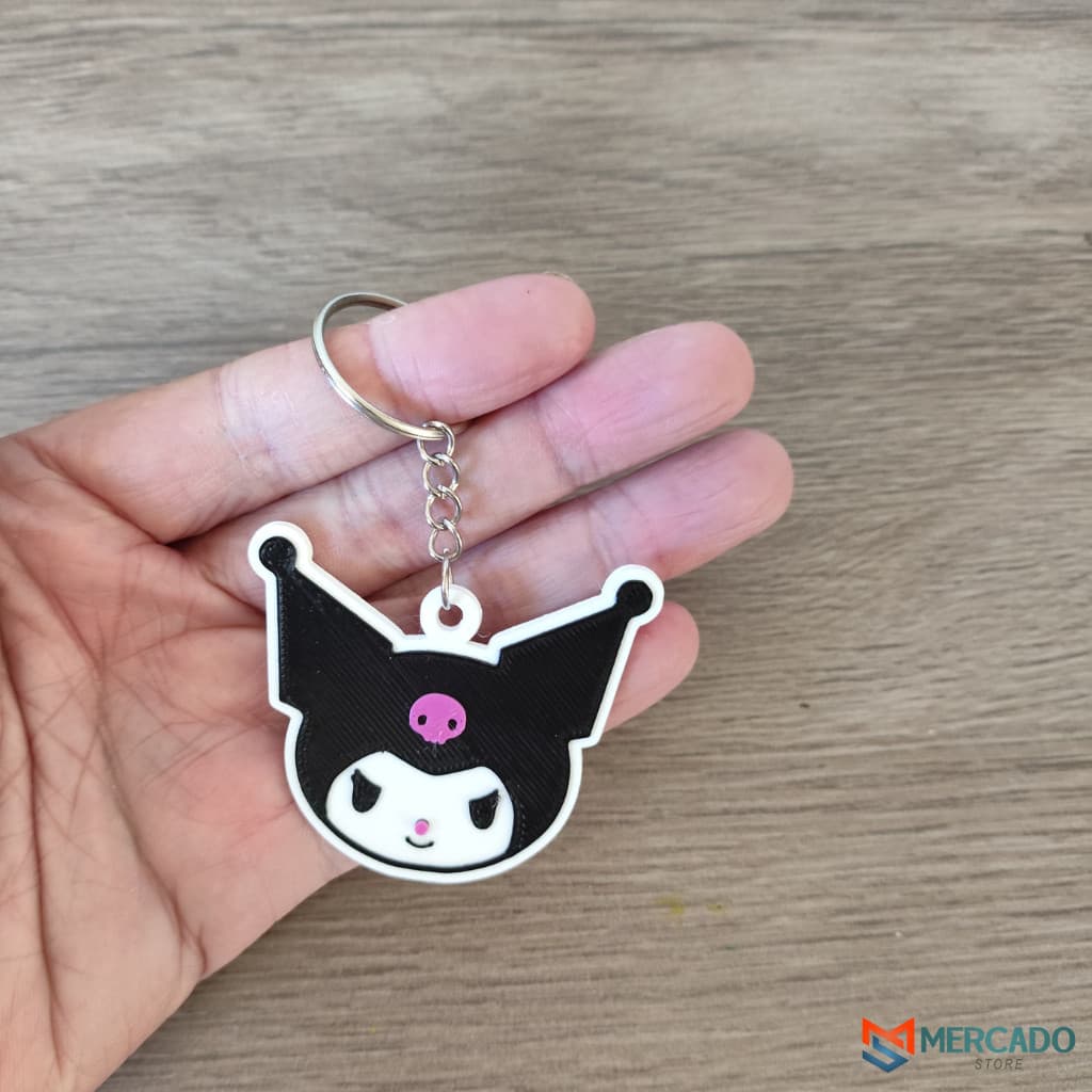 Chaveiro Kuromi  Sanrio | My Melody Estilo Gótico | Anime Kawaii Colecionável Inspirado