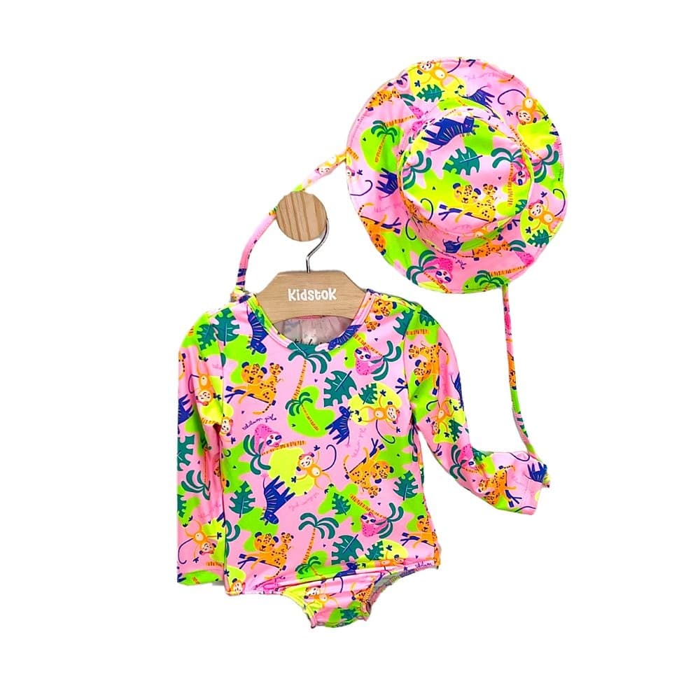 Maiô Menina Safari c/ Chapéu - Kamylus