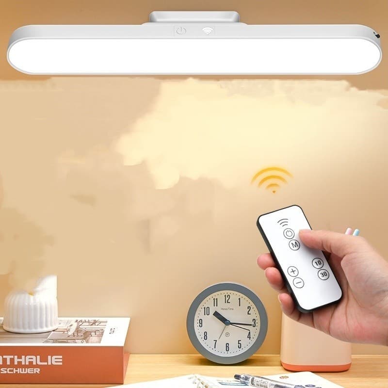 Luminária Led Sobrepor Bastão Recarregável Magnética Luz 3 cores Em 1 Ajuste 90° USB Sem Fio