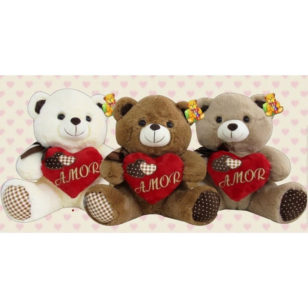 PELUCIA URSO COR SORTIDOS FE7102 A UNIDADE