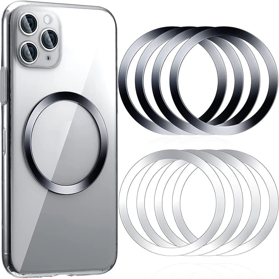 20psAcessórios De Carregamento Sem Fio Faixa  Magnética Magsafe Placas Do Telefone Móvel Ímãs Circular Adesivos