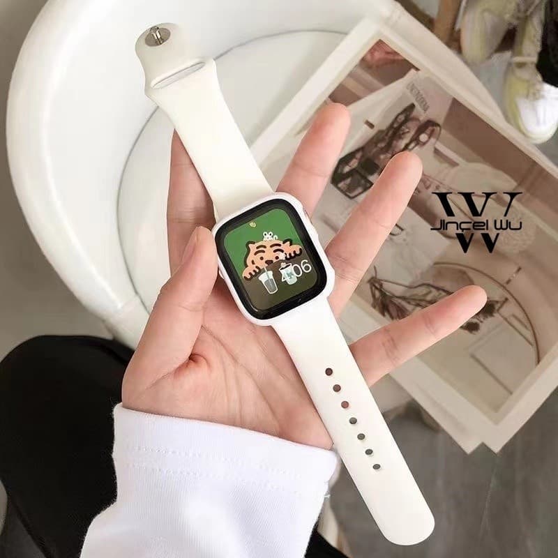 Pulseira silicone borracha compativel Apple watch e smartwatch ultra 38 40 41 42 44 45 49 mm Ultra Resistente