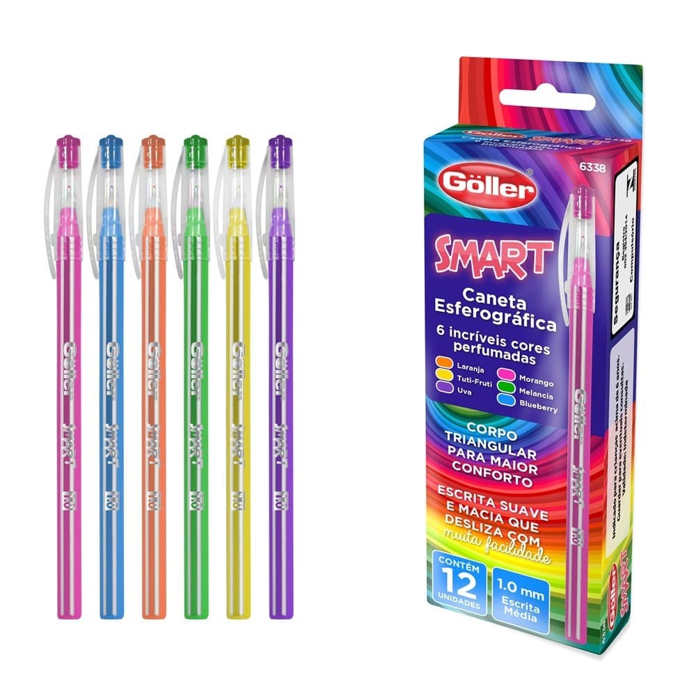 Caneta Esferográfica Smart Colors 0.1mm Com 12 Unidades Göller
