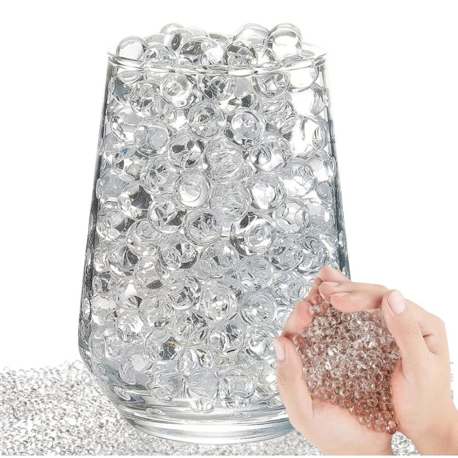 Kit 10 Bolinhas De Gel Que Cresce Na Água Orbes Vasos Decoração Colorido Transparente