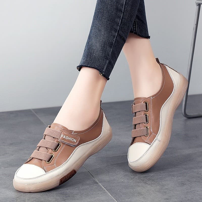2025 Novo Estilo Moda Versão Coreana Sapatos De Sola Macia Superfície