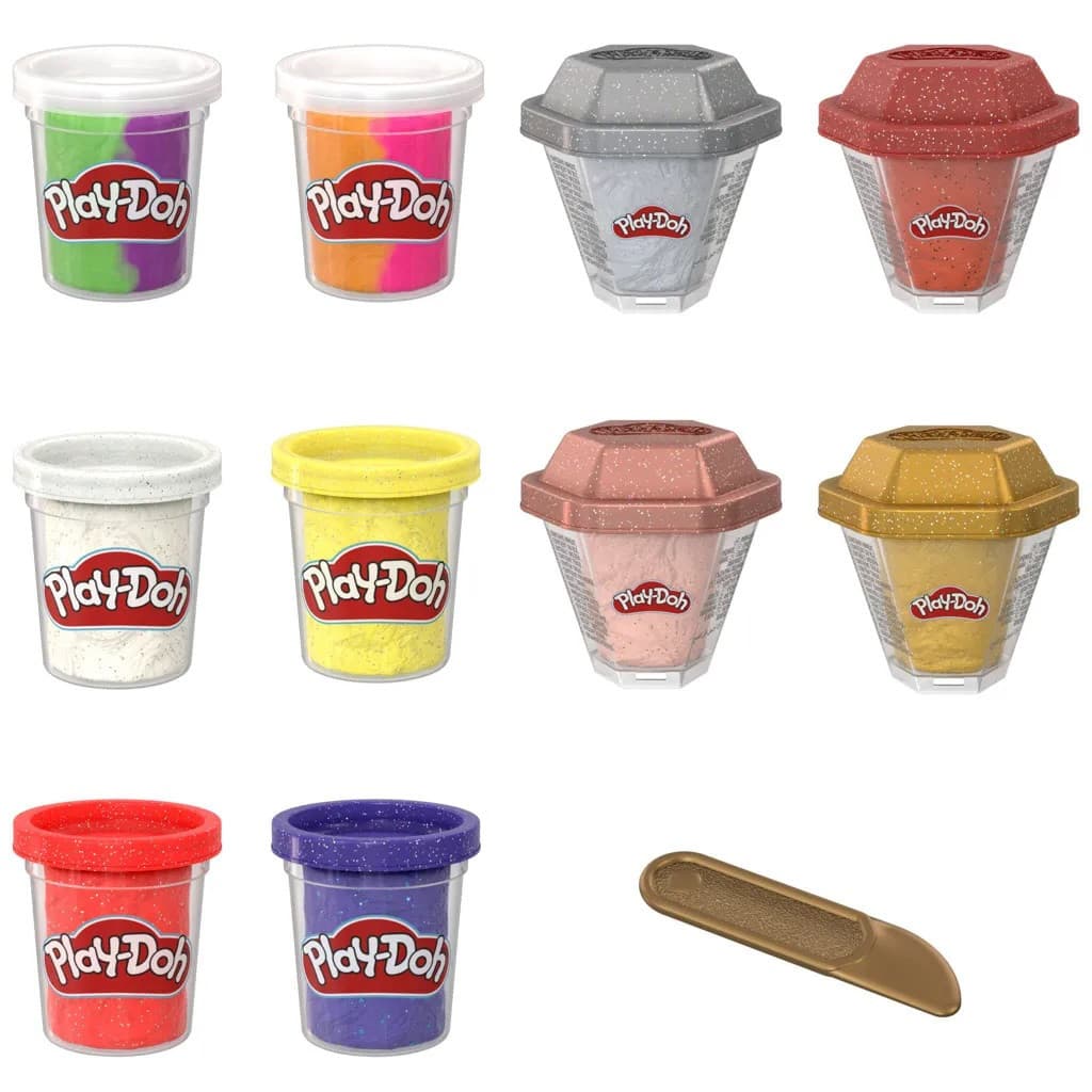 Kit de Massinha de Modelar Play Doh Tesouro Do Pirata 10 Potes - Hasbro