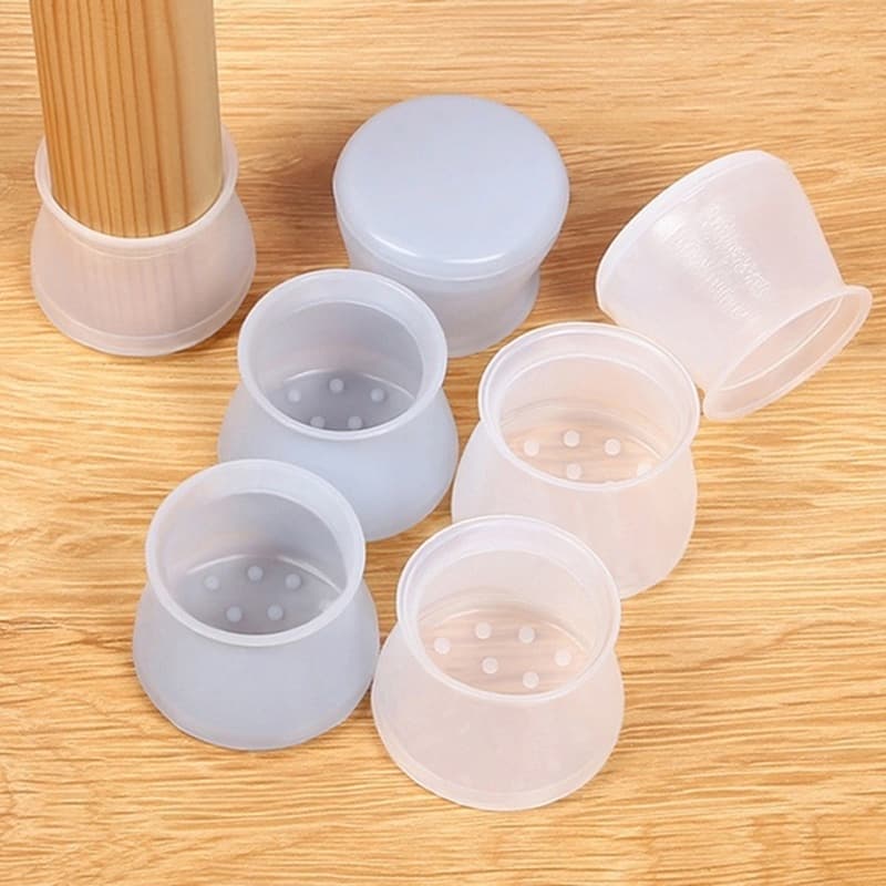 Protetor De Pé De Cadeira Silicone Pés Anti Riscos Mesa Pezinho Para Móveis Proteção Pisos