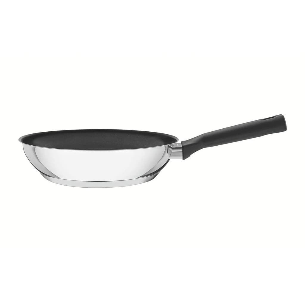 Frigideira Aço Inox Tramontina Brava 20cm Fundo Triplo 62195207 Antiaderente 1,3L Cabo Baquelite