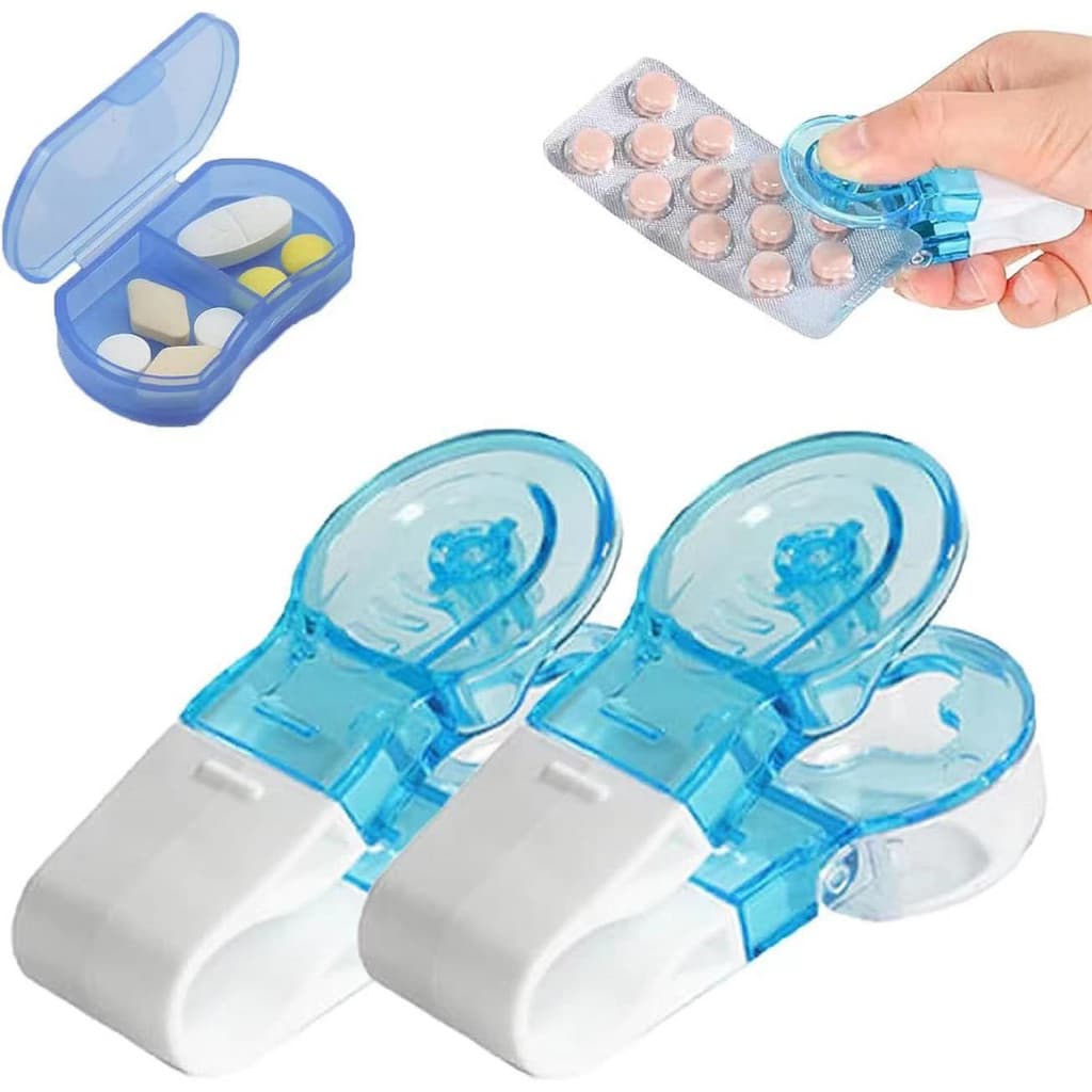 Removedor de Comprimidos Portátil, à Prova de Poeira, Abridor de Caixa, Mini Dispensador de Armazenamento, Caixa