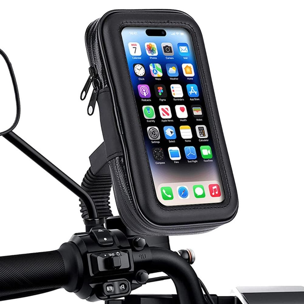 Suporte De Telefone Para Motocicleta À Prova D'água Protege Seu Navegação No Guiador Da C1L3