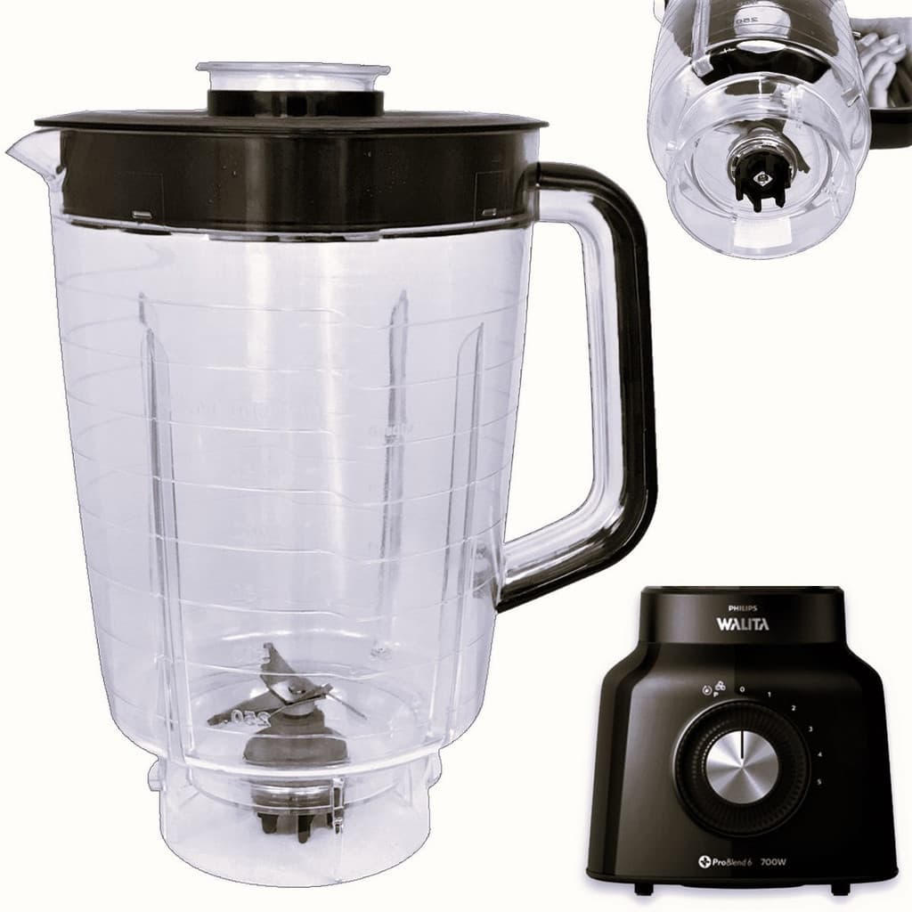 Copo Jarra Para Liquidificador Walita Philips Preto Ri2135 R2134 R2131