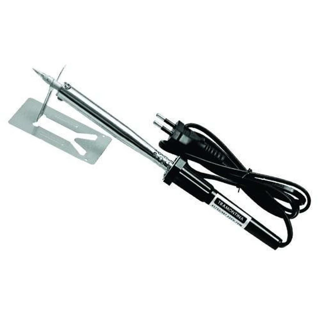 Ferro de Solda 70 Watts 127 Volts Tramontina 29cm - Ponteira Metálica Cabo Plástico Suporte de Metal