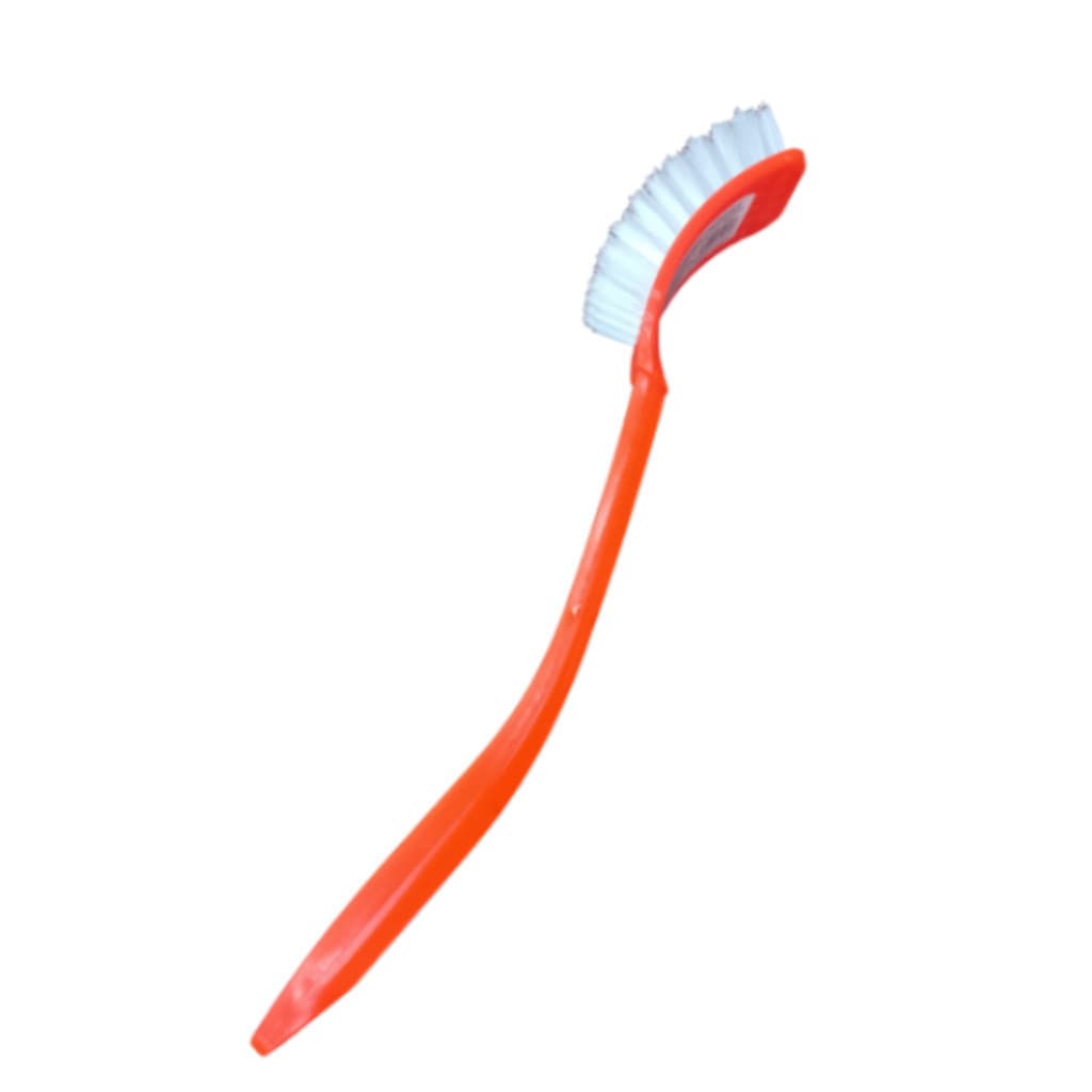 Escova de Limpeza Multiuso com Cabo Longo 33cm – Cores Sortidas