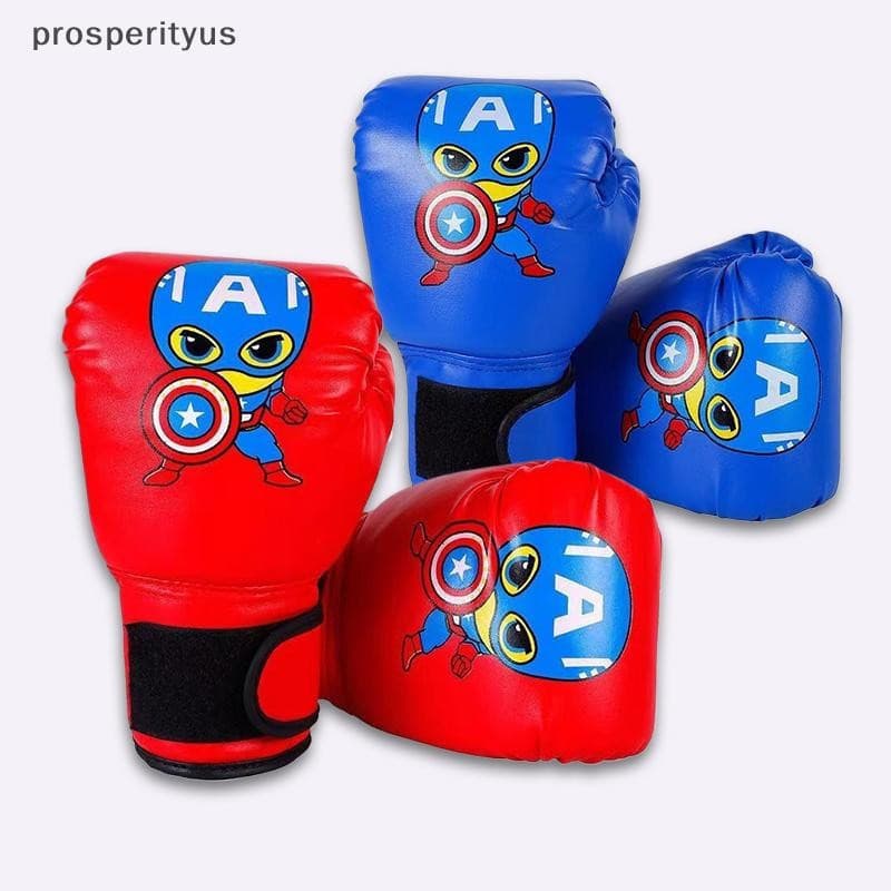 [prosperityus] Luvas De Boxe Infantis Para Treinamento Infantil , Acessório De Kickboxing De Perfuração , Sparring Confo